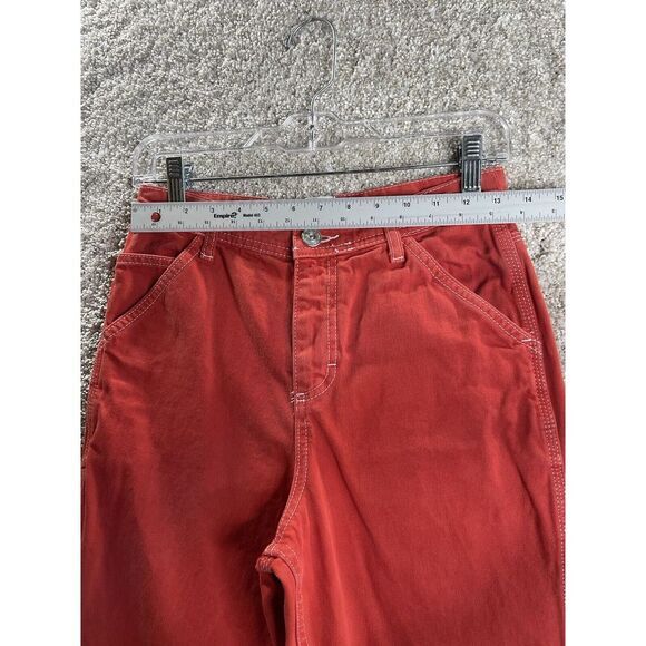 BDG Urban Outfitters Orange/red High Waist Loose Carpenter Jeans Size 25 - Picture 5 of 9